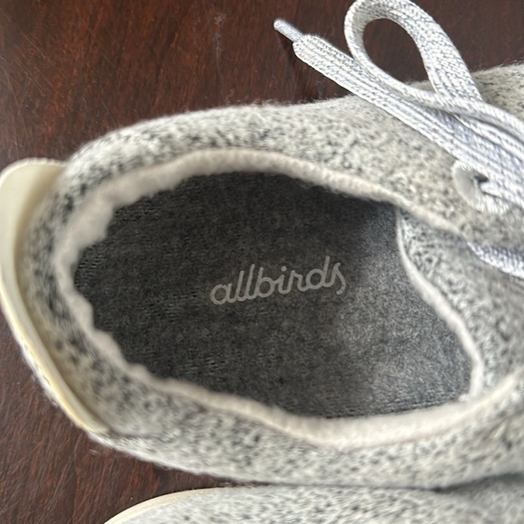 Allbirds Womens Wool Pipers Shoes/Sneakers Dapple Gray & White Sz 8 Minimalist - Picture 9 of 10